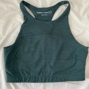 Outdoor Voices TechSweat Crop Top Sports Bra in Evergreen Size S